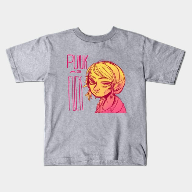 Punk as F*** Kids T-Shirt by zombieewitch